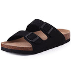 Bryne - SANDALE EN DAIM DOUBLE BOUCLE